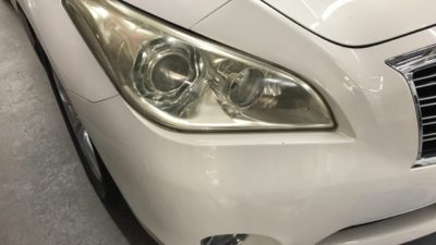 フーガヘッドライト劣化修理